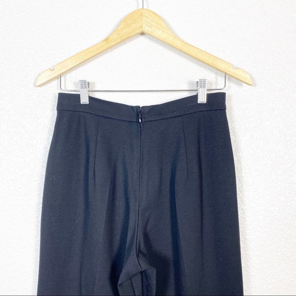 DSQUARED2 Womens High Waisted Wide Leg Trouser Pant in Black Size medium - Picture 9 of 13